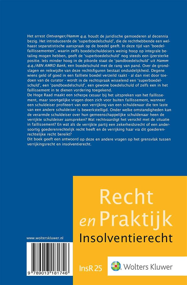 Ongerechtvaardigde verrijking en insolventie