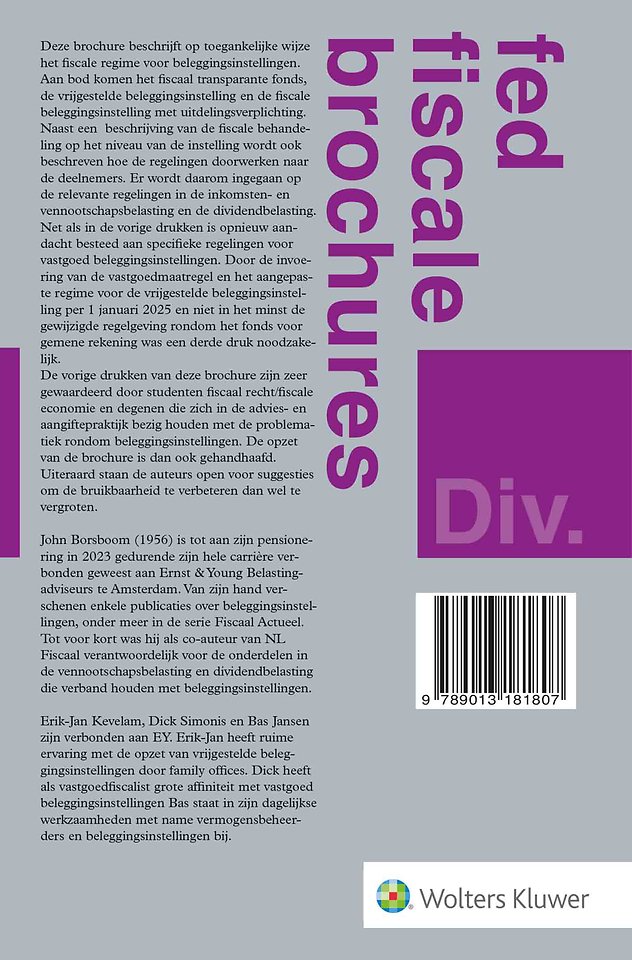 Fiscale beleggingsinstellingen