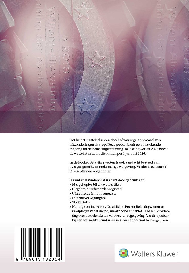 Pocket Belastingwetten - luxe-editie