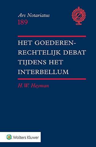 Het goederenrechtelijk debat tijdens het interbellum