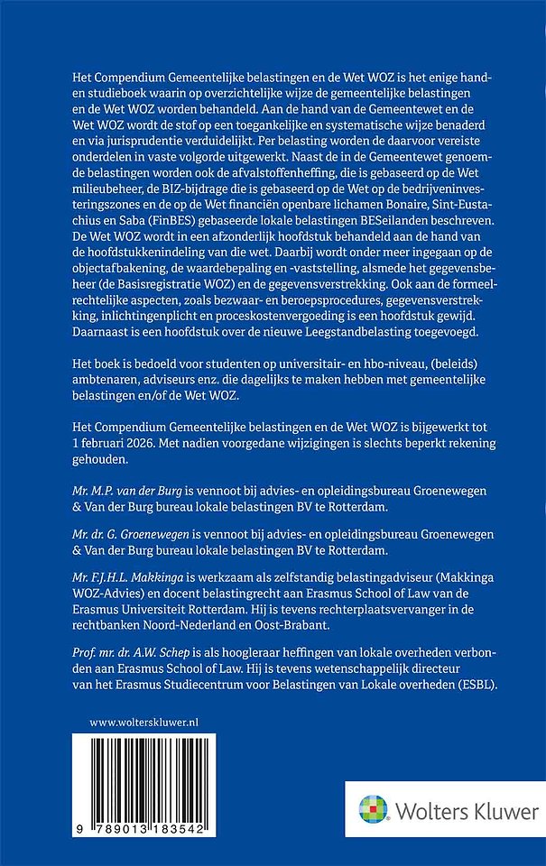 Compendium Gemeentelijke belastingen en de Wet WOZ