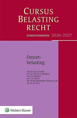 Studenteneditie Cursus Belastingrecht Omzetbelasting 2026-2027