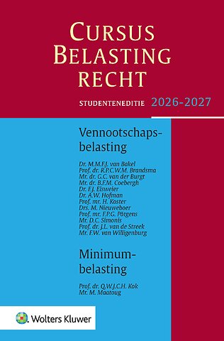 Studenteneditie Cursus Belastingrecht Vennootschapsbelasting 2026-2027