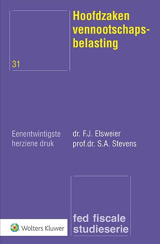 Hoofdzaken vennootschapsbelasting