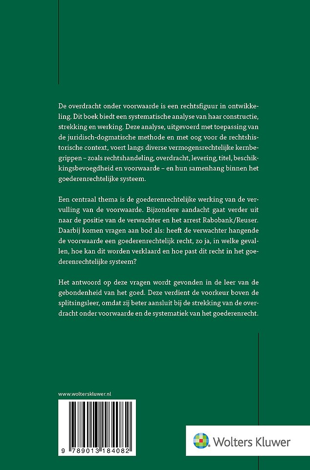 Overdracht onder voorwaarde