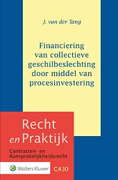 Financiering van collectieve geschilbeslechting dmv procesinvestering