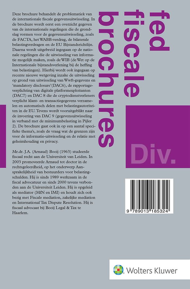 Internationale fiscale gegevensuitwisseling