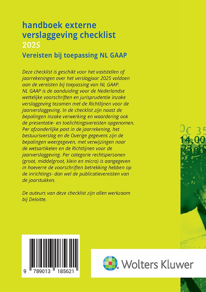 Handboek Externe Verslaggeving Checklist 2025