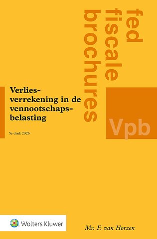 Verliesverrekening in de vennootschapsbelasting
