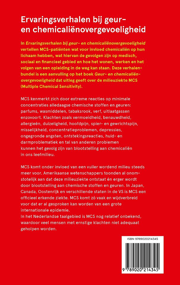 Ervaringsverhalen bij geur- en chemicaliënovergevoeligheid