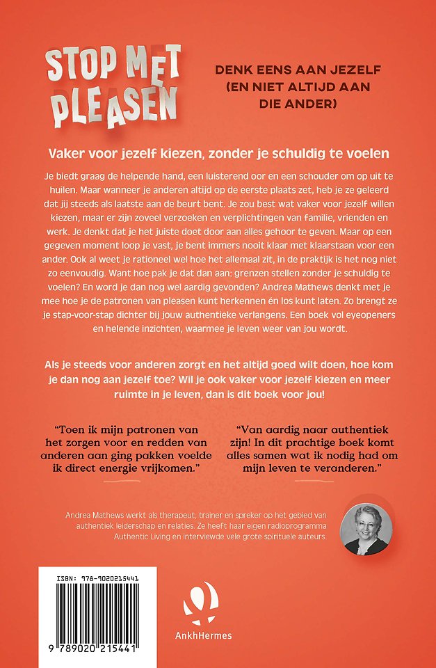 Stop met pleasen