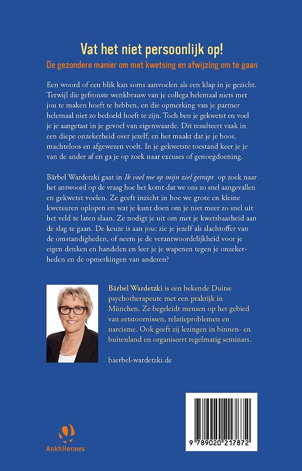 Ik voel me op mijn ziel getrapt