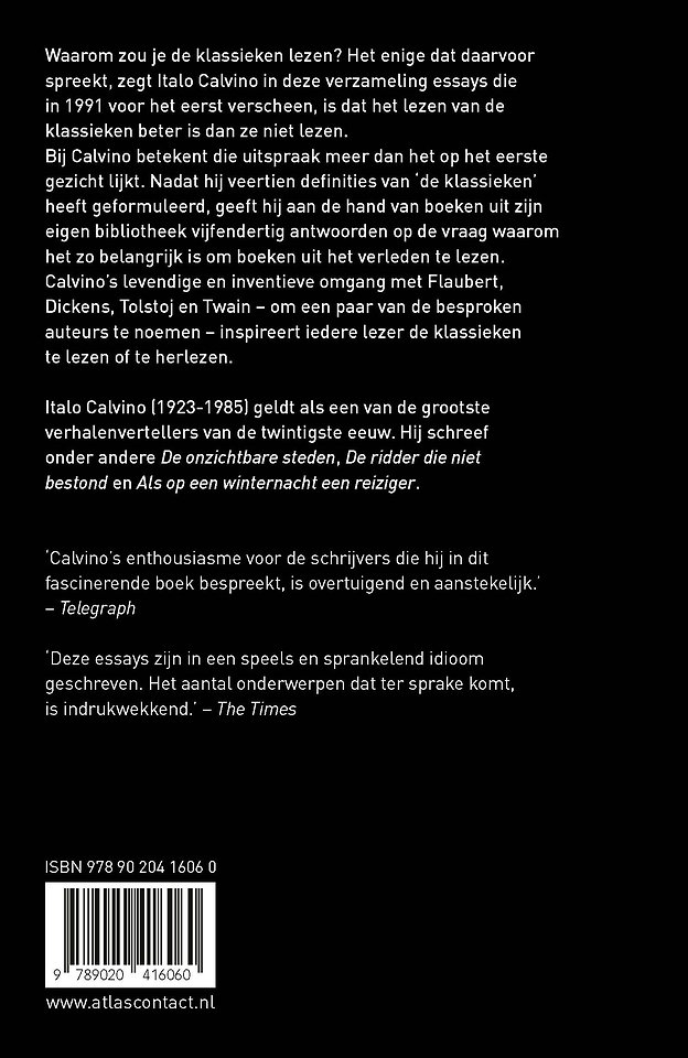 Waarom zou je de klassieken lezen