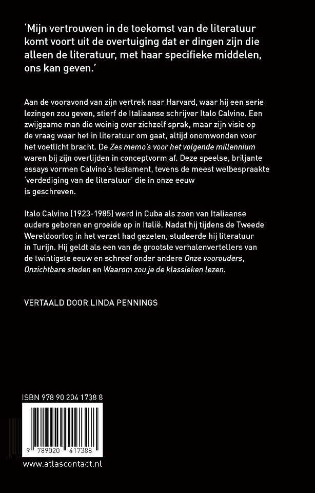 Zes memo's voor het volgende millennium