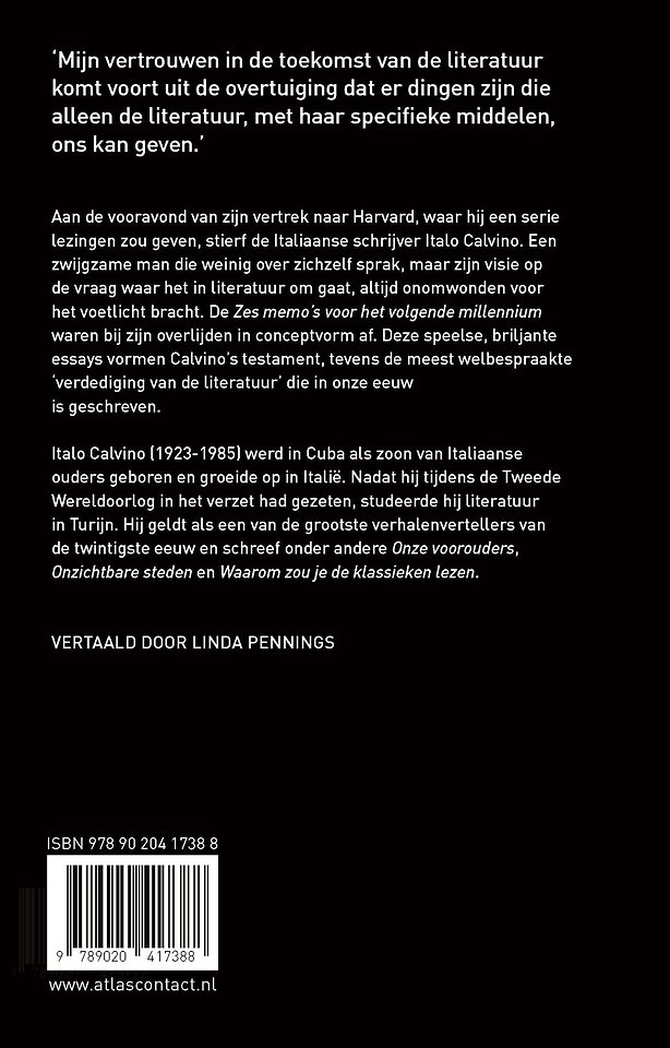 Zes memo's voor het volgende millennium