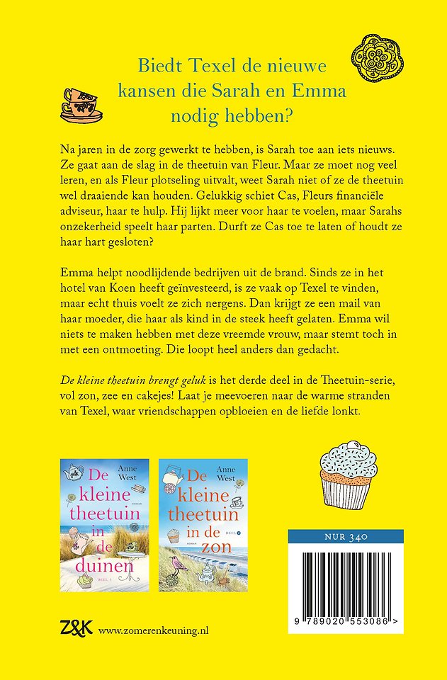 De kleine theetuin brengt geluk