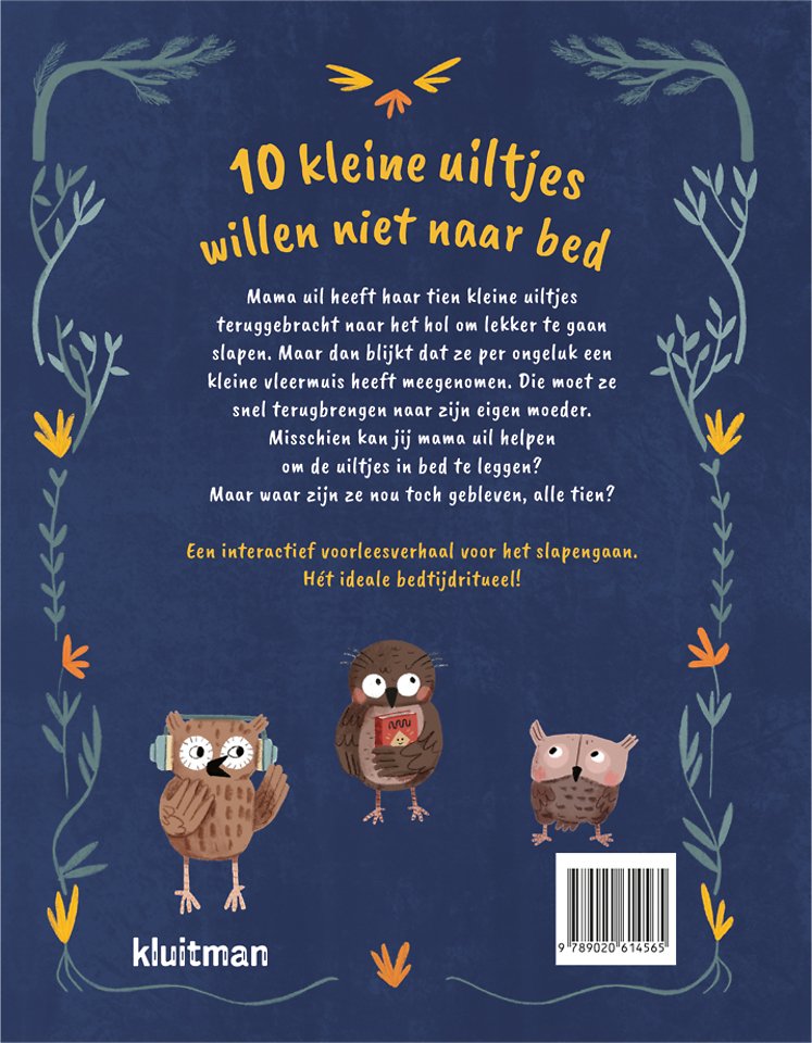 10 kleine uiltjes willen niet naar bed