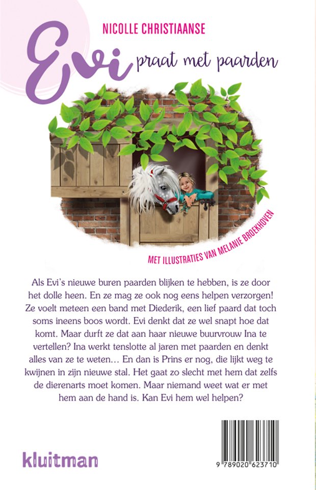 Evi praat met paarden