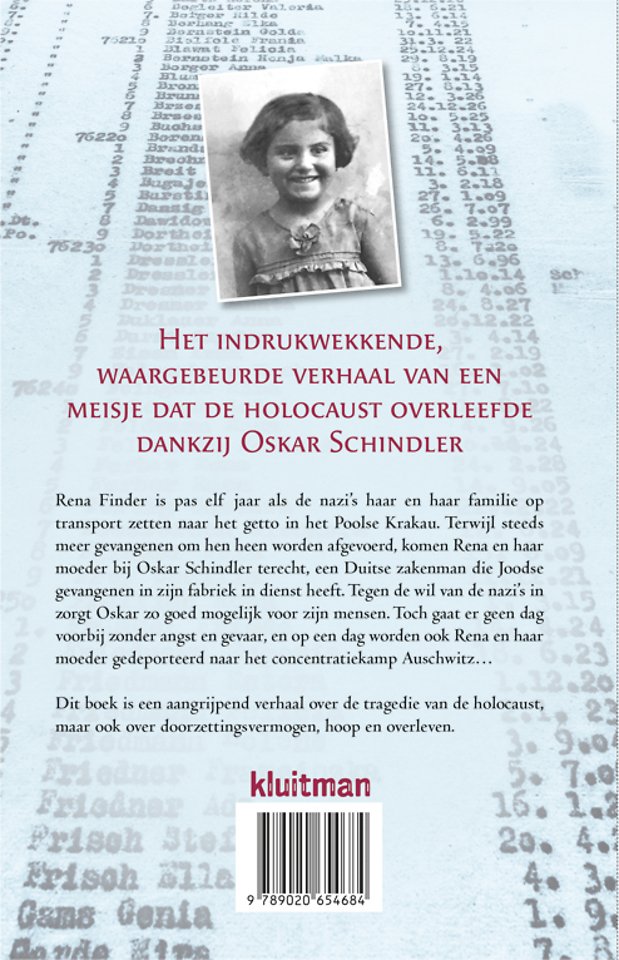 Een meisje op Schindler's list.