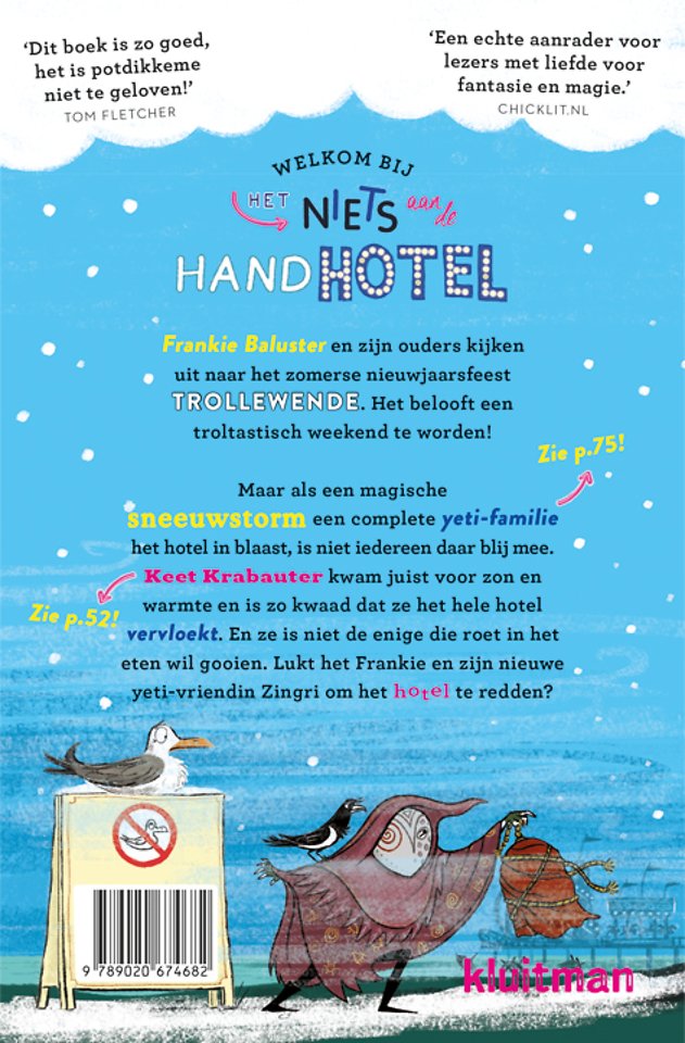 Het niets aan de hotel. Hier zijn heus geen yeti's!