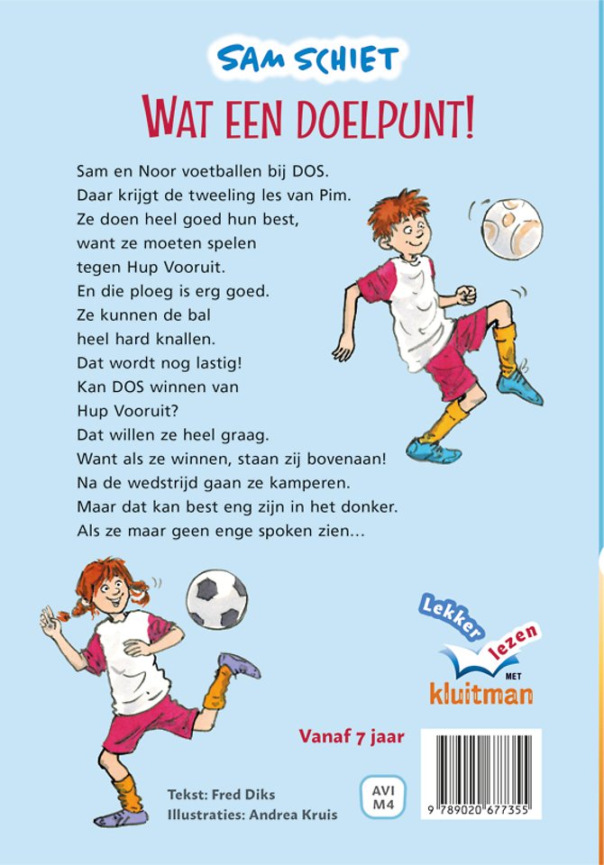 Sam schiet Wat een doelpunt!