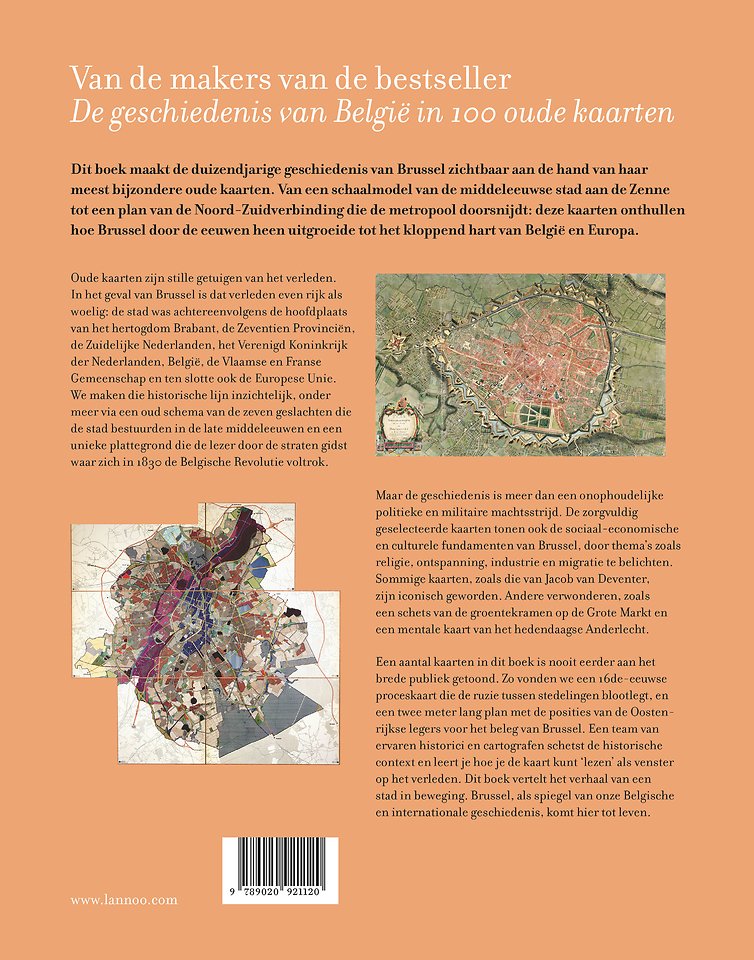 De geschiedenis van Brussel in oude kaarten