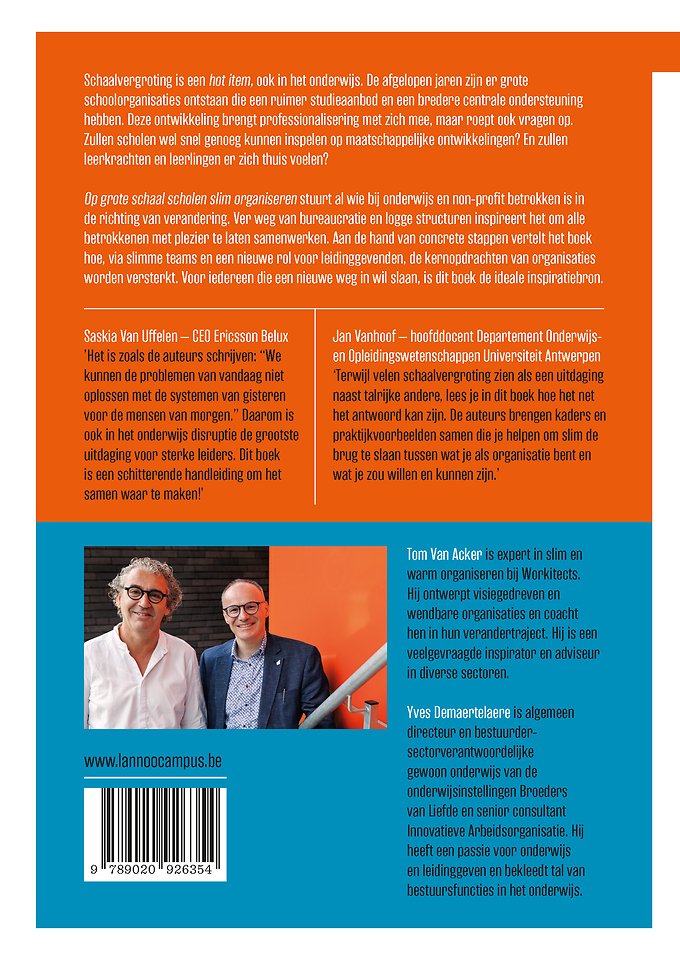 Op grote schaal scholen slim organiseren