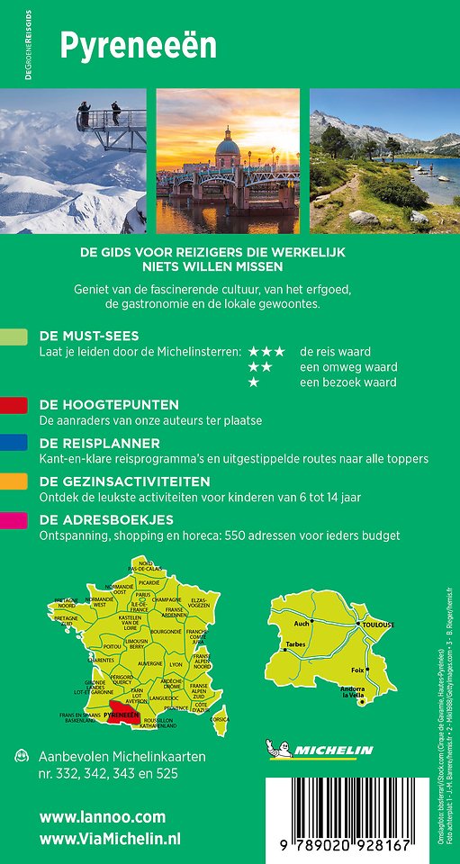 Michelin Reisgids Pyreneeën