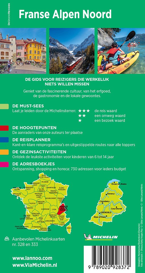 Michelin Reisgids Franse Alpen Noord