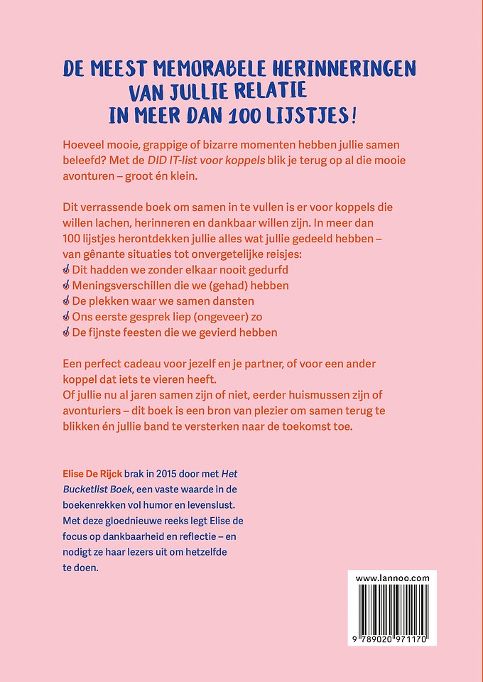Did it list voor koppels: maak jullie reverse bucketlist