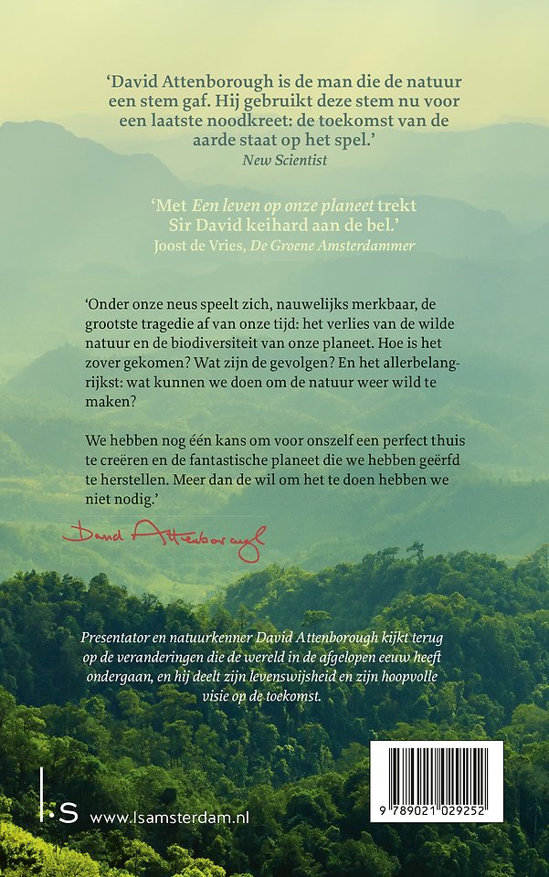 Een leven op onze planeet