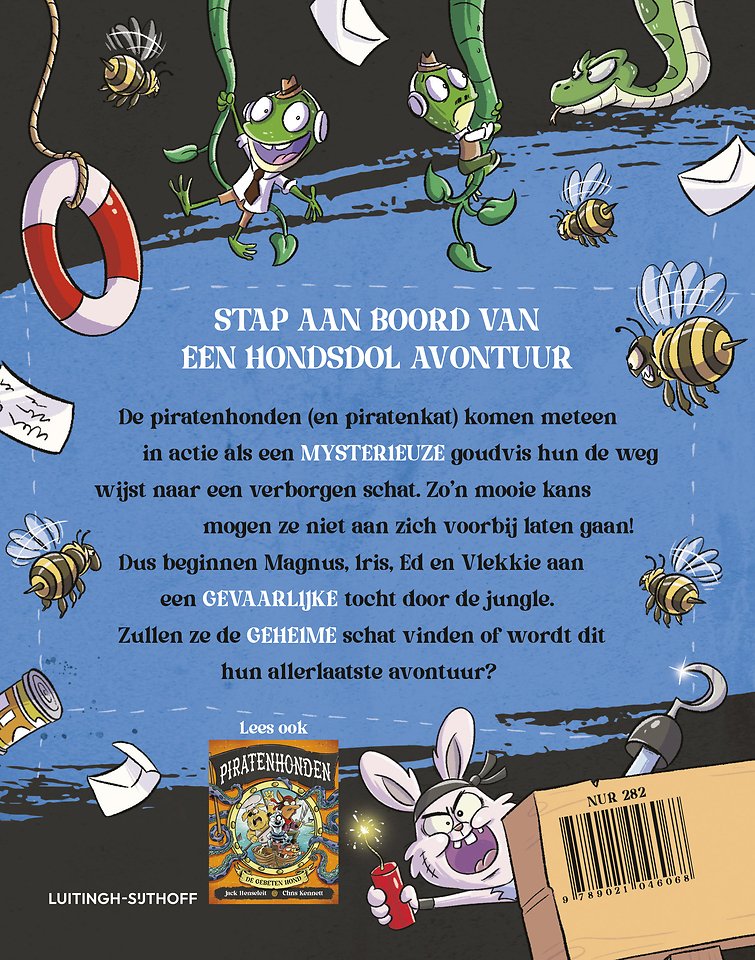 Een hond met twee staarten