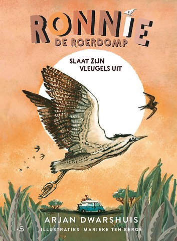 Ronnie de roerdomp slaat zijn vleugels uit
