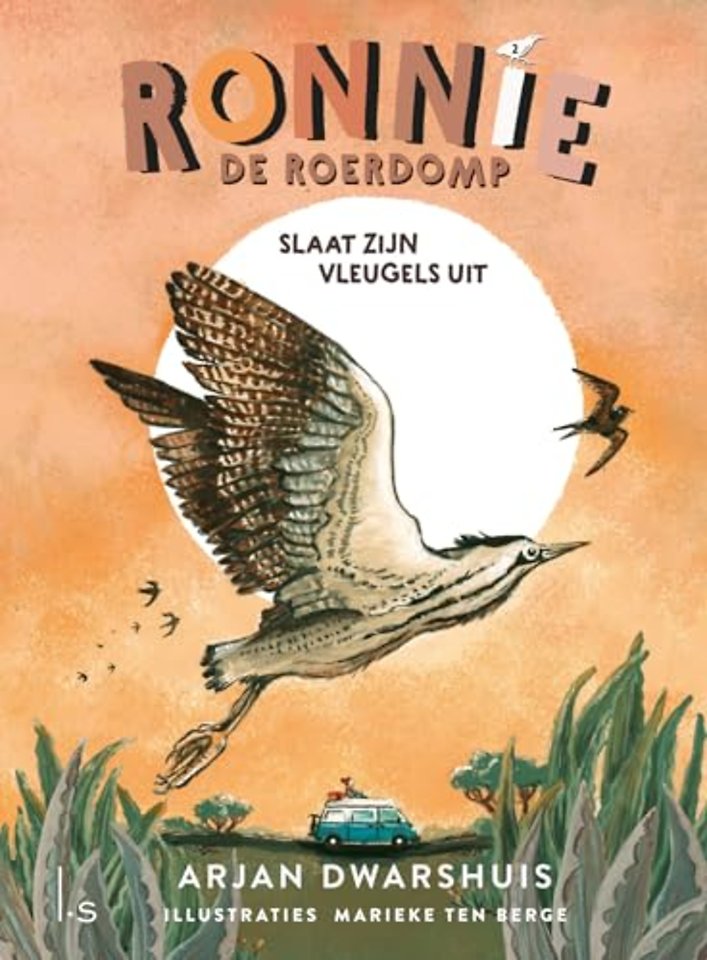 Ronnie de roerdomp slaat zijn vleugels uit