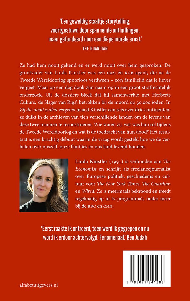 Zij die nooit zullen vergeten