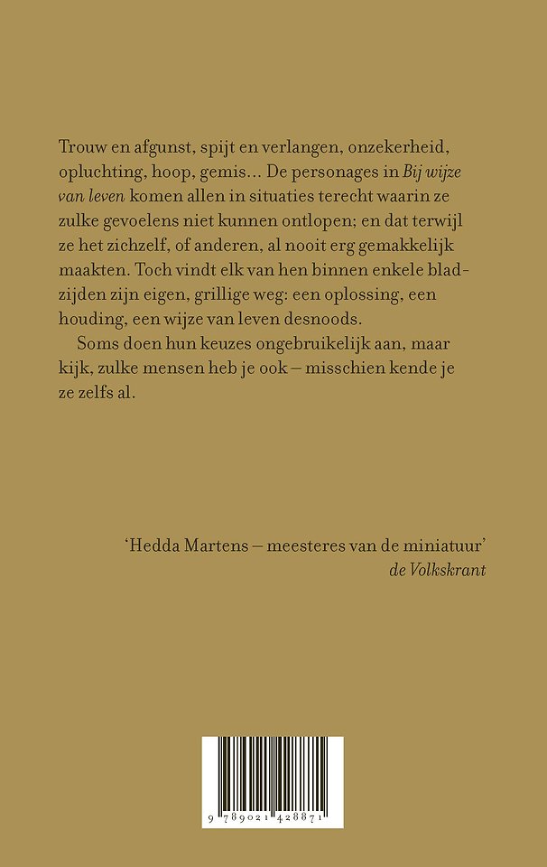 Bij wijze van leven