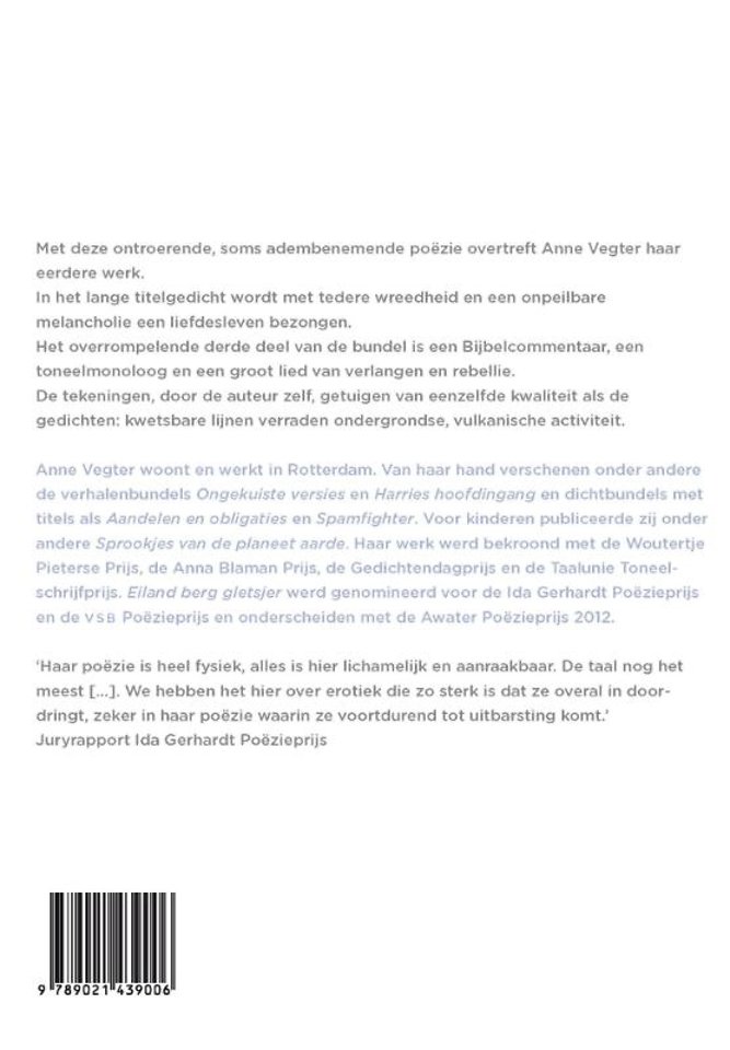 Eiland berg gletsjer