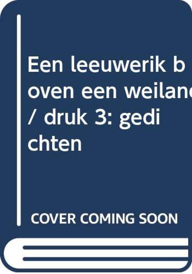 Een leeuwerik boven een weiland