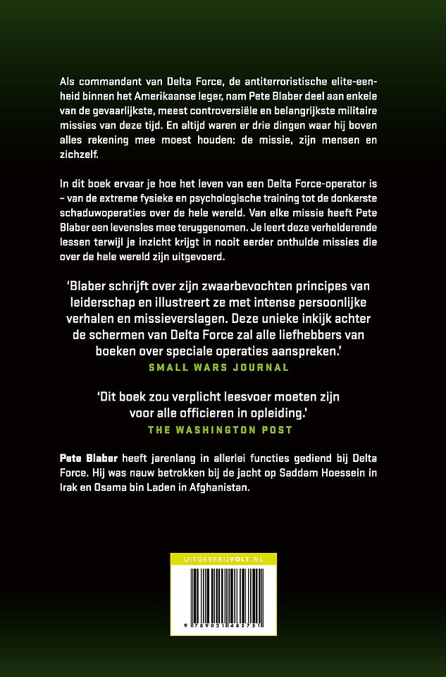 De missie, mijn mensen en mezelf