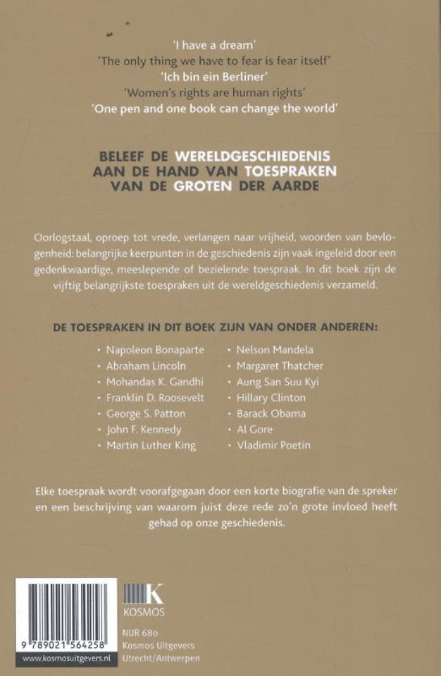 Toespraken die de wereld veranderden