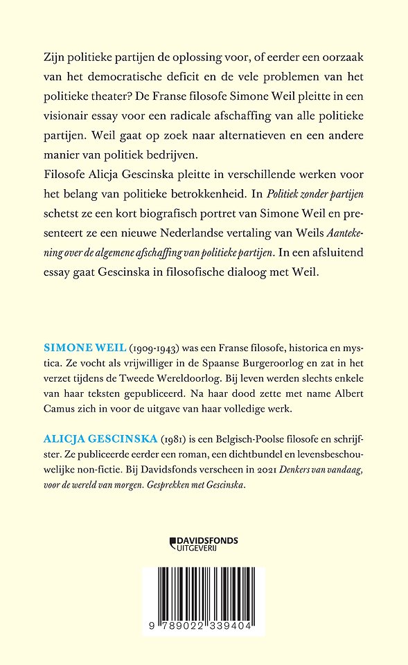 Politiek zonder partijen