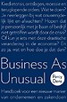 Business as unusual