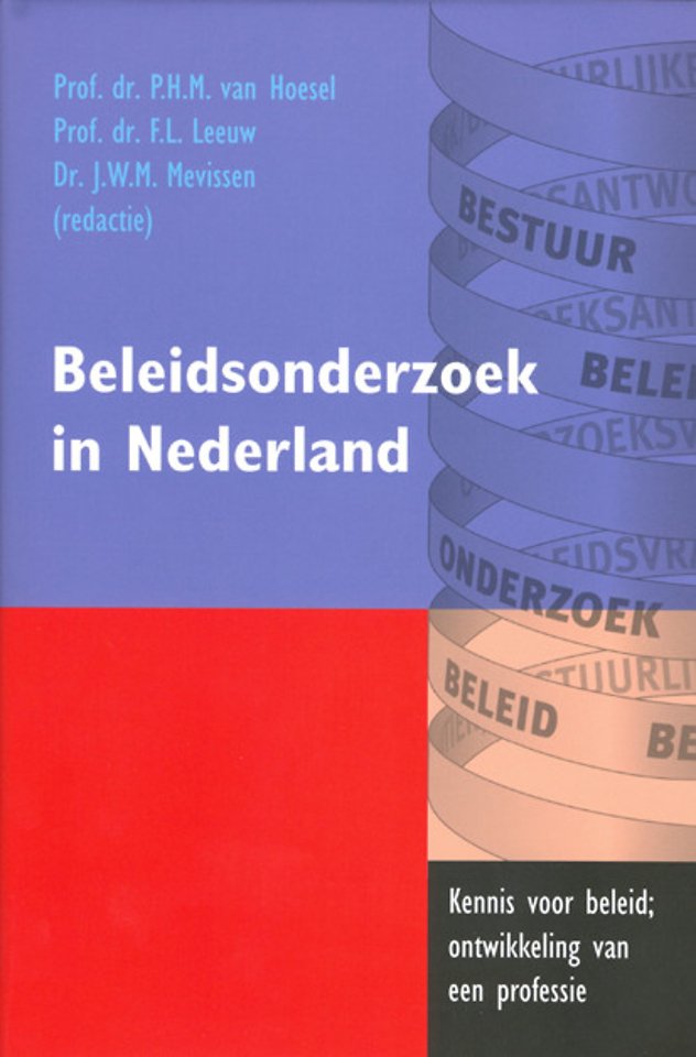 Beleidsonderzoek in Nederland Beleidsonderzoek in Nederland