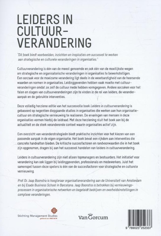 Leiders in cultuurverandering