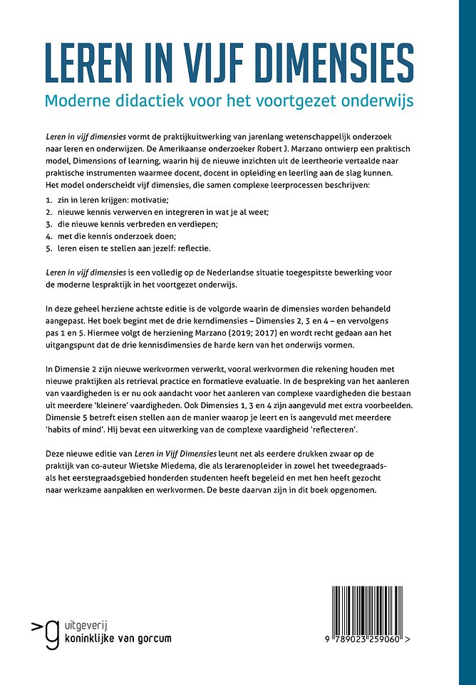 Leren in vijf dimensies