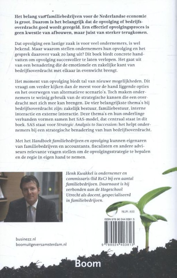 Handboek familiebedrijven en opvolging