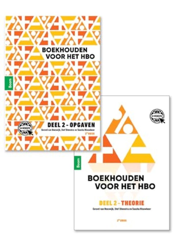 Pakket: Theorie- en opgavenboek van Boekhouden voor het HBO - Deel 2