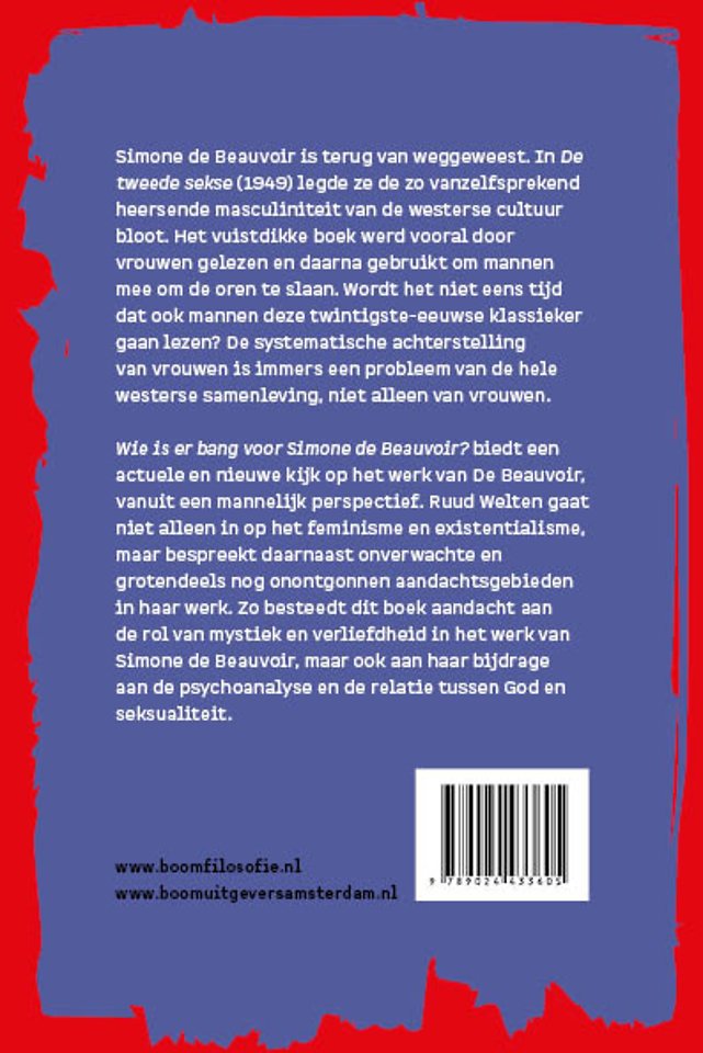 Wie is er bang voor Simone de Beauvoir?