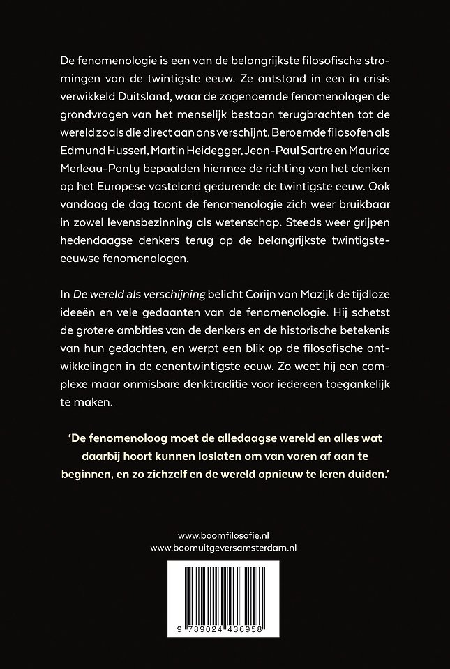 De wereld als verschijning