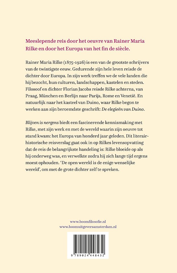 Blijven is nergens